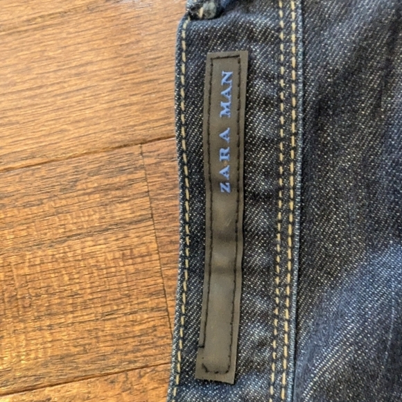 Zara men Slim fit jeans, Dark Blue Jeans Size 31 - Picture 9 of 17
